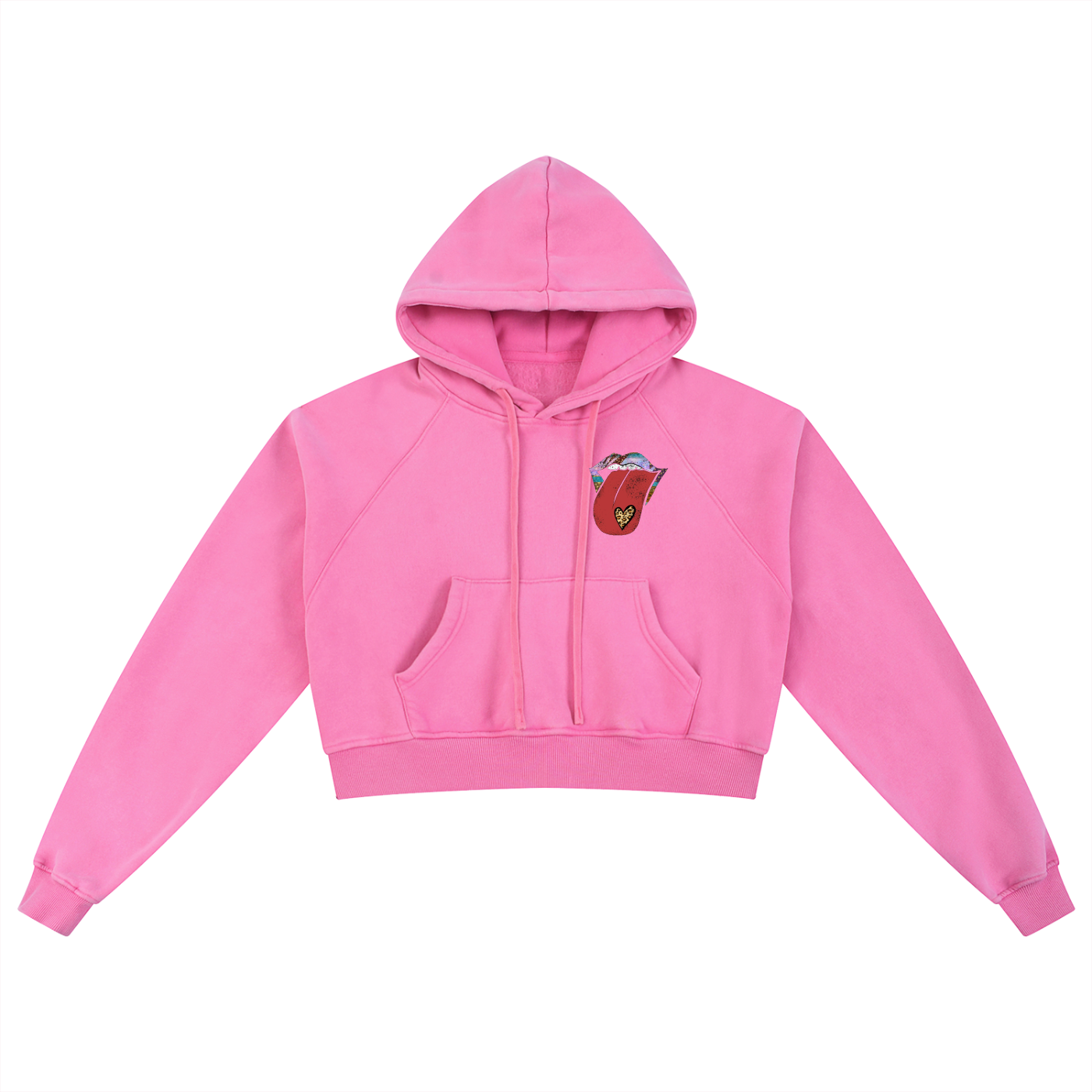 Snow Washed Cropped Hoodie
