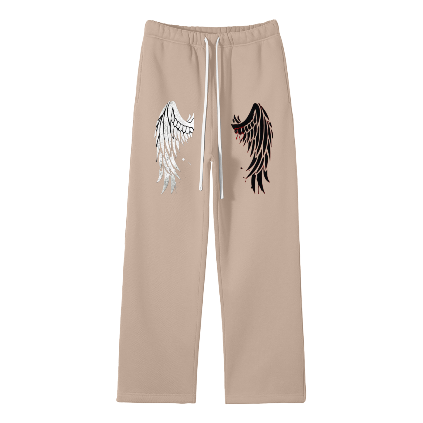 Unisex Solid Color Fleece Straight Leg Pants