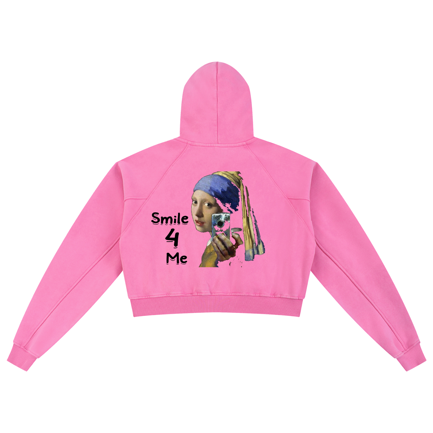 Snow Washed Cropped Hoodie