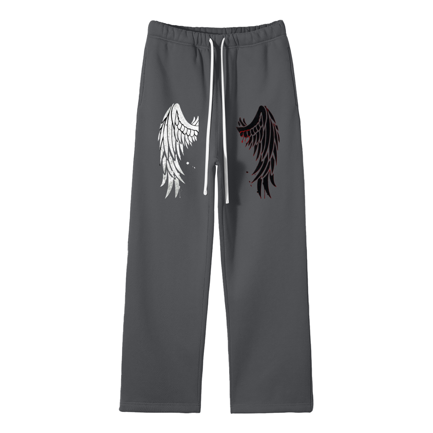 Unisex Solid Color Fleece Straight Leg Pants