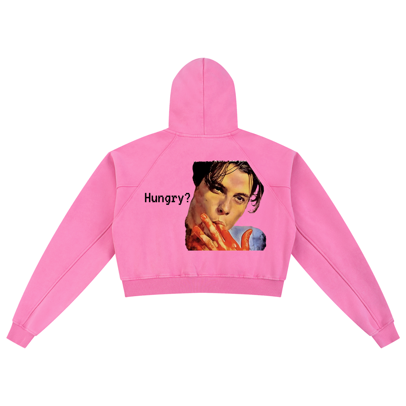 Snow Washed Cropped Hoodie