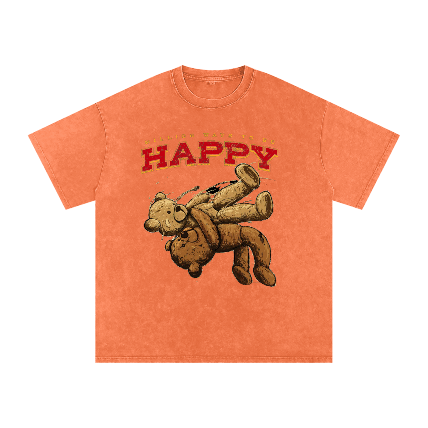 Snow Washed Oversized Cotton T-Shirt