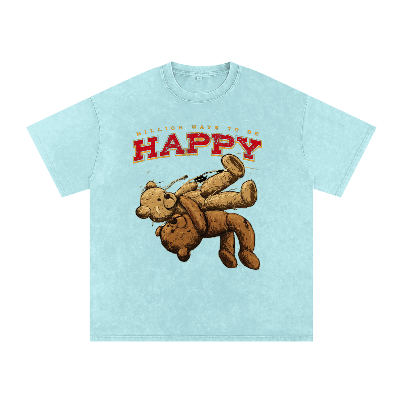 Snow Washed Oversized Cotton T-Shirt