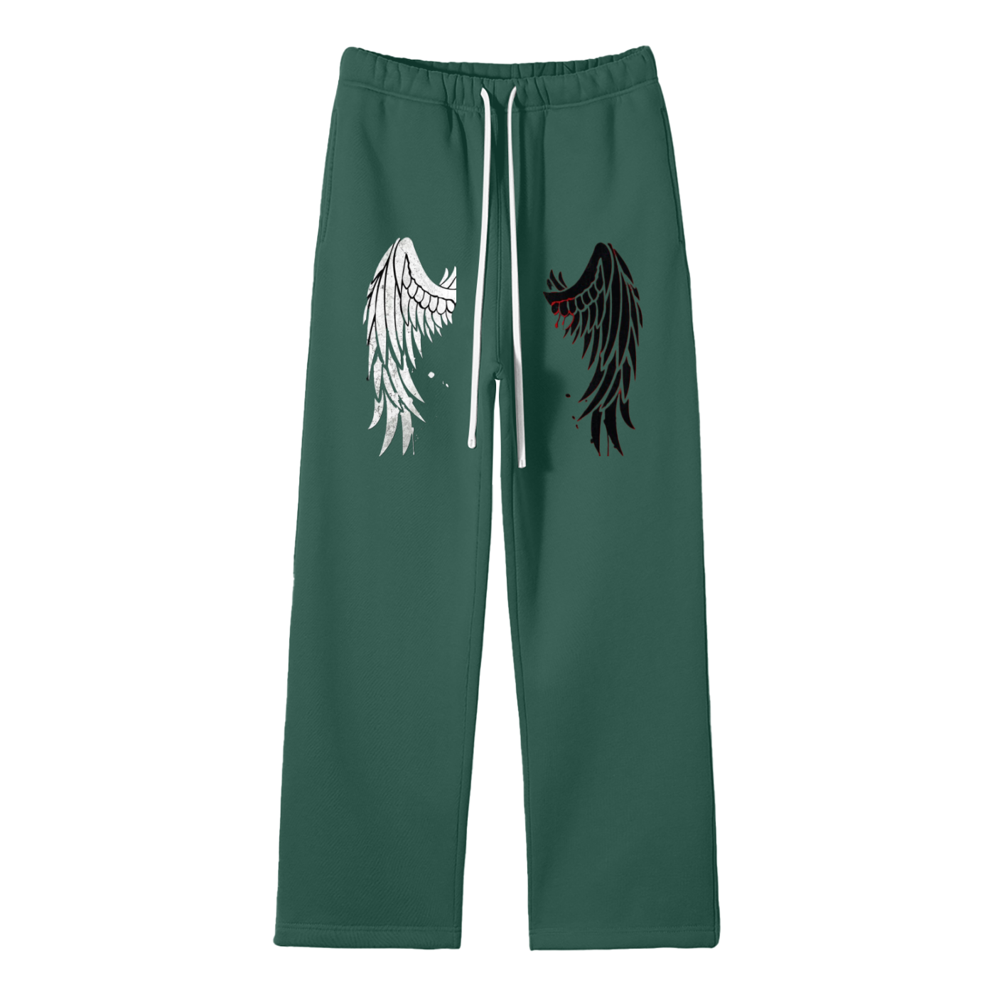 Unisex Solid Color Fleece Straight Leg Pants