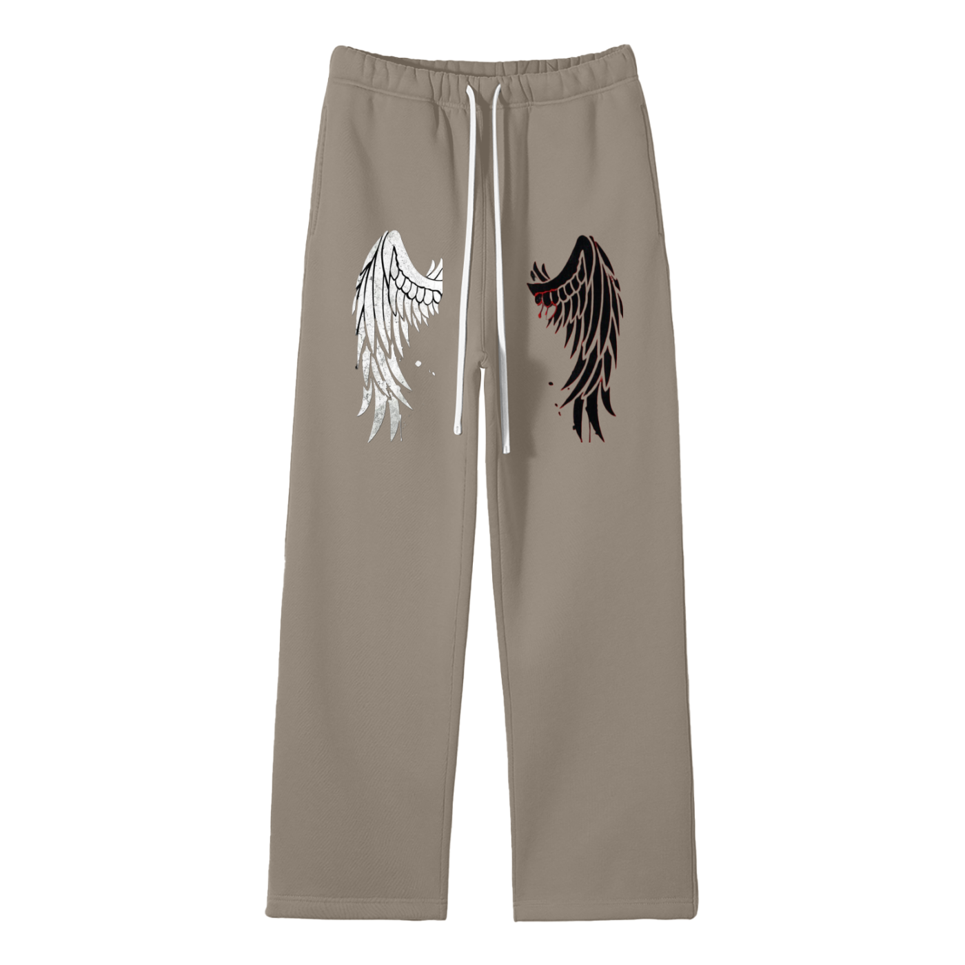 Unisex Solid Color Fleece Straight Leg Pants